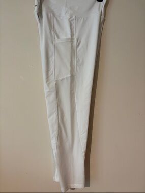 Aerie leggings 7/8 pants Chill Play Move white mesh pocket XL long like New